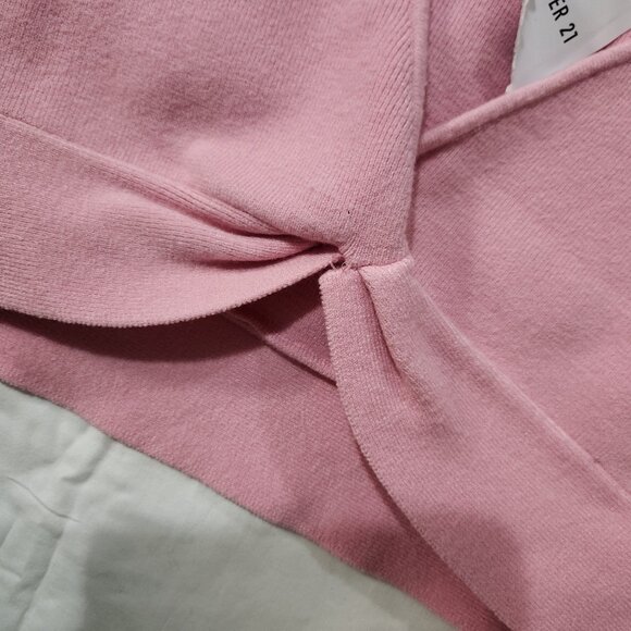 NWT Forvever 21 Women's Crop Top Pink Blush Size XL Stretch Sleeveless - Picture 3 of 4